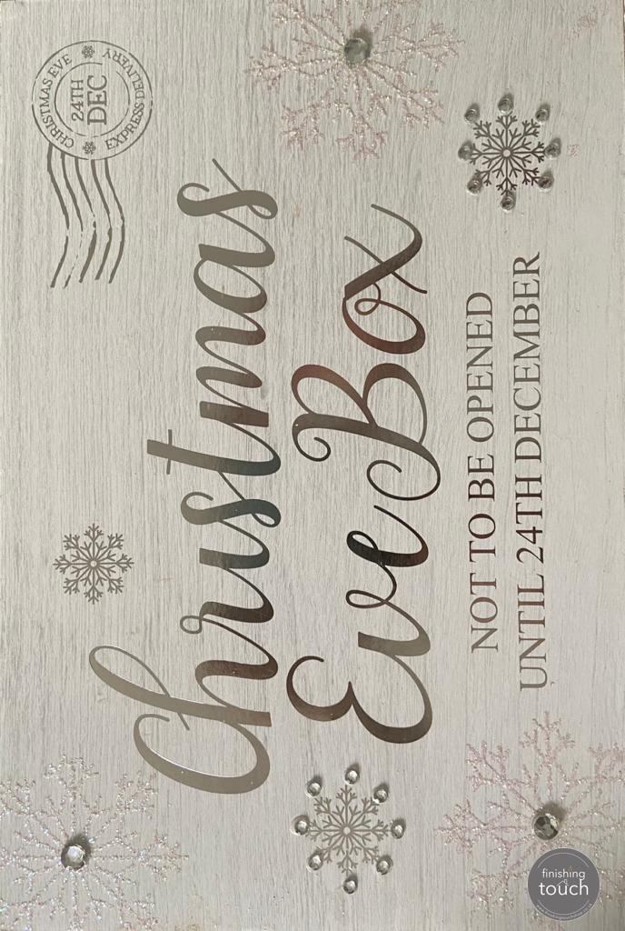 SILVER AND WHITE CHRISTMAS EVE BOX