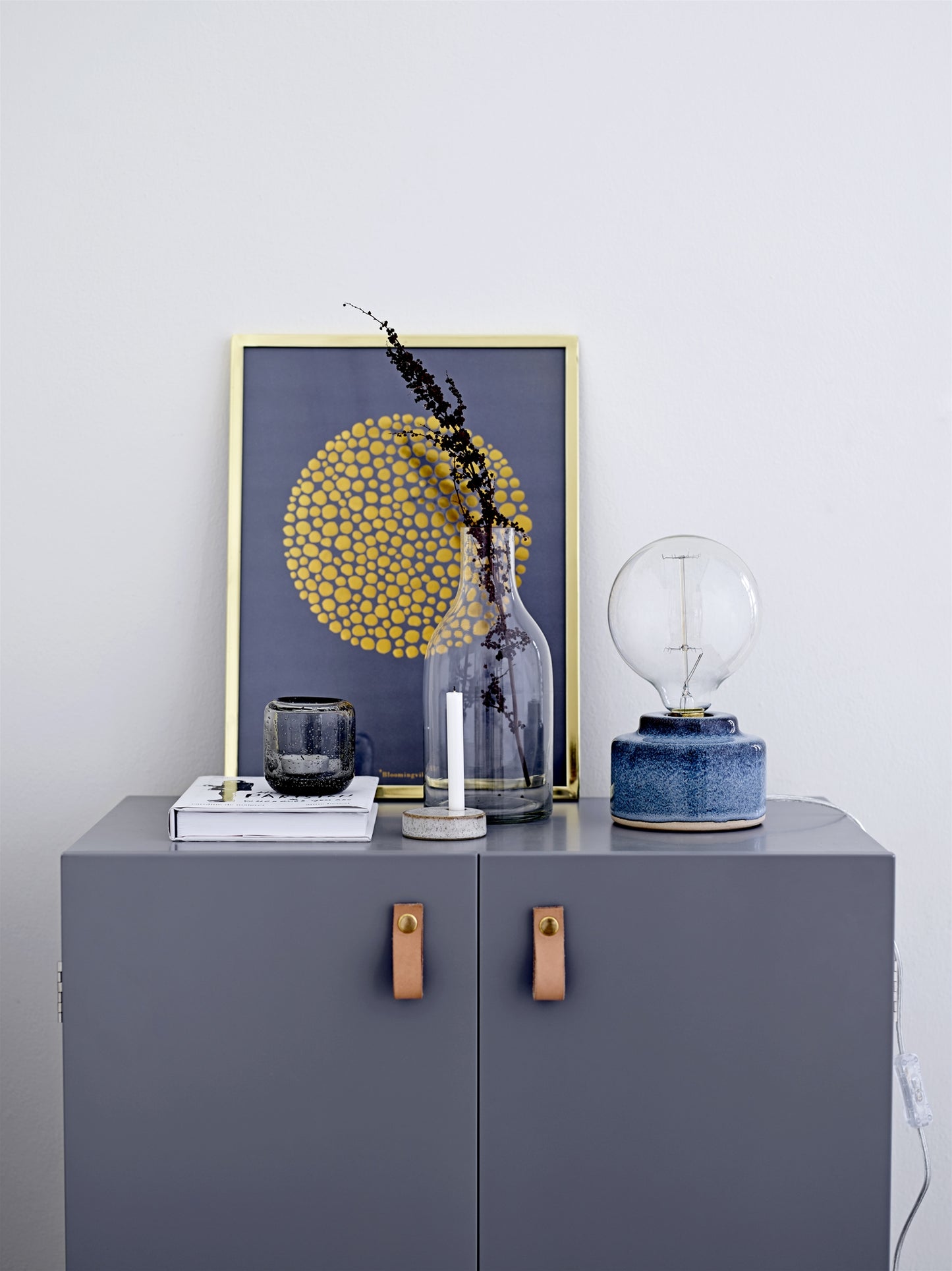 Table Lamp Blue Porcelain