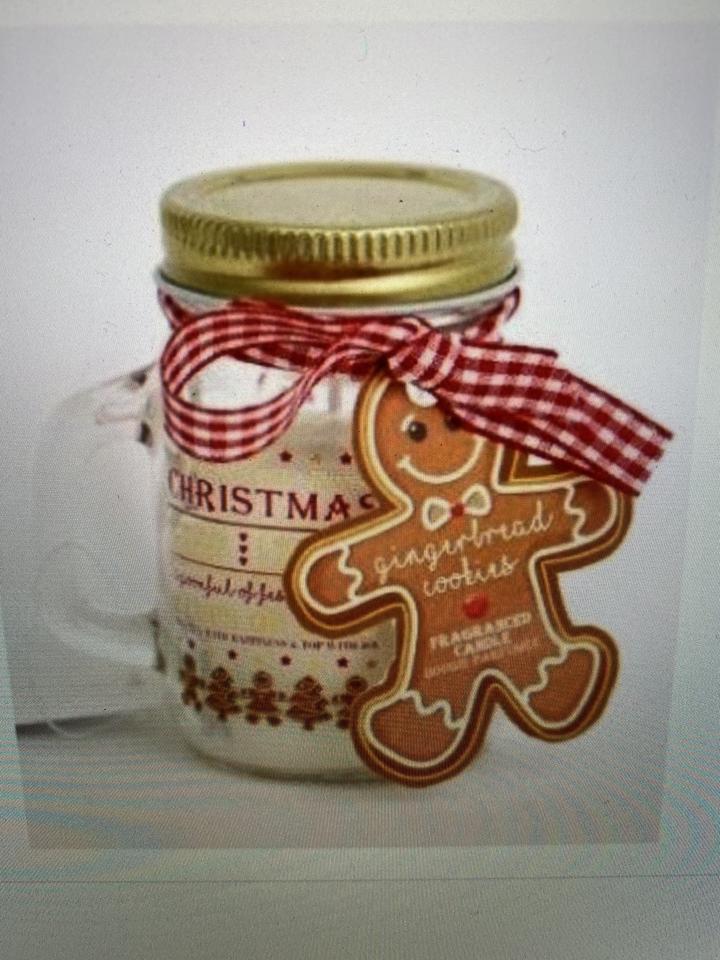 SMALL GINGERBREAD MASON JAR CANDLE
