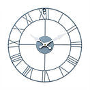 Grey Roman Skeleton Clock