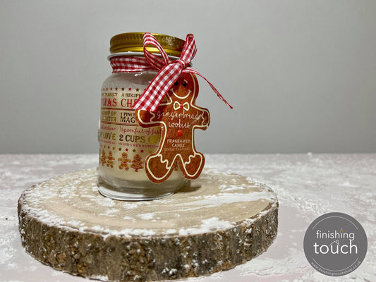 SMALL GINGERBREAD MASON JAR CANDLE