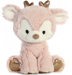 PINK REINDEER SOFT TOY, 8INCH